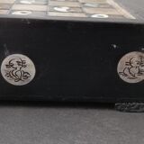 Chess in wood and mother-of-pearl