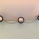 Moustache hook with three chrome heads / vintage 60s-70s