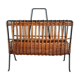 Iron and rattan magazine holders 1950