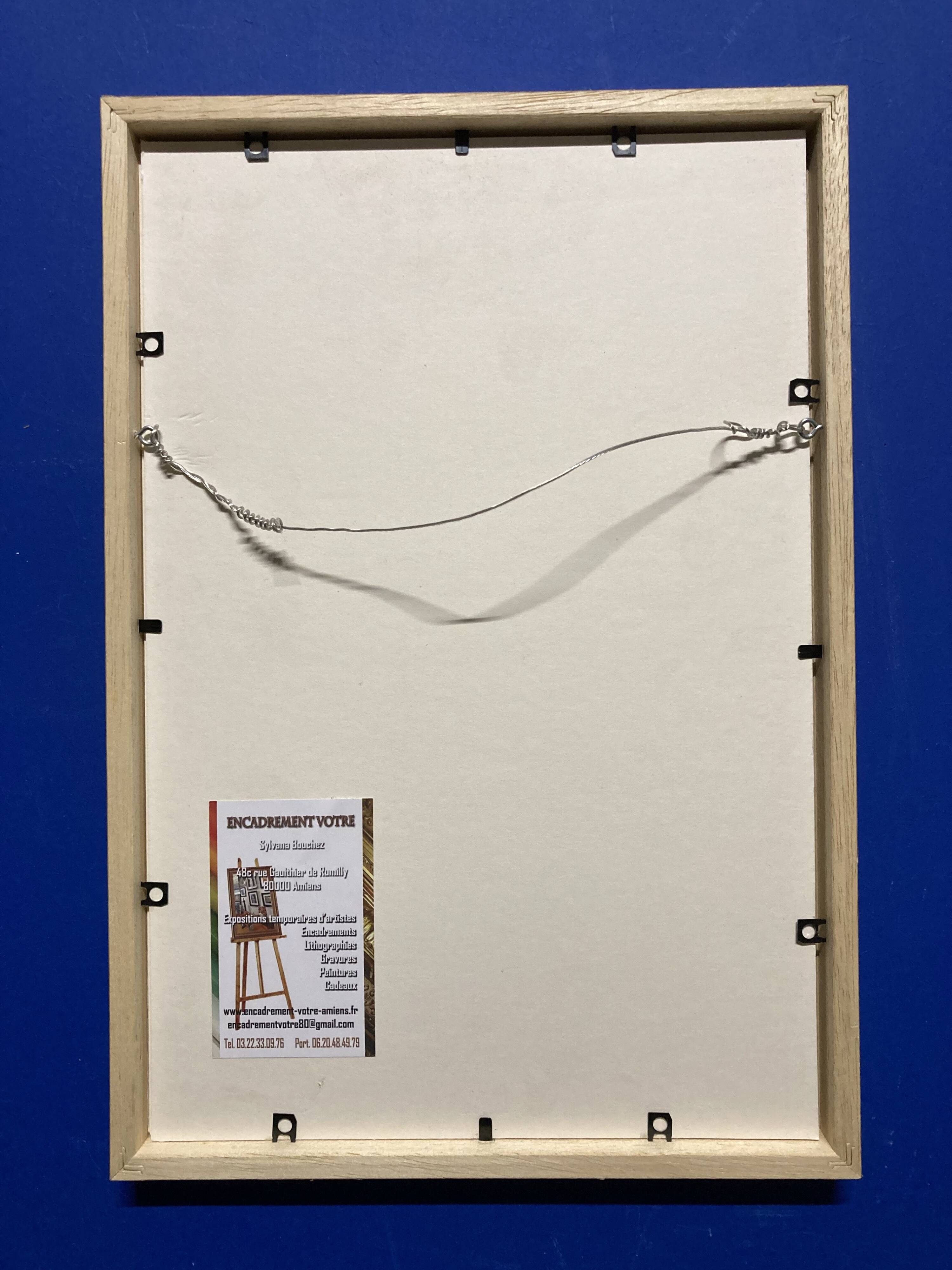 Alfred Gaspart (1900-1993), "Les Bouteilles" Cubist still life, pencil and oil pastel drawing