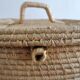 Vintage wicker suitcase