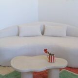 Table basse forme organique en Tadelakt