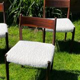 5 chaises Danoises d’Arne Vodder modèle 418 teck