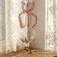 Vintage Murano blown glass soliflore vase 50-60 Filigrana/Zanfirico