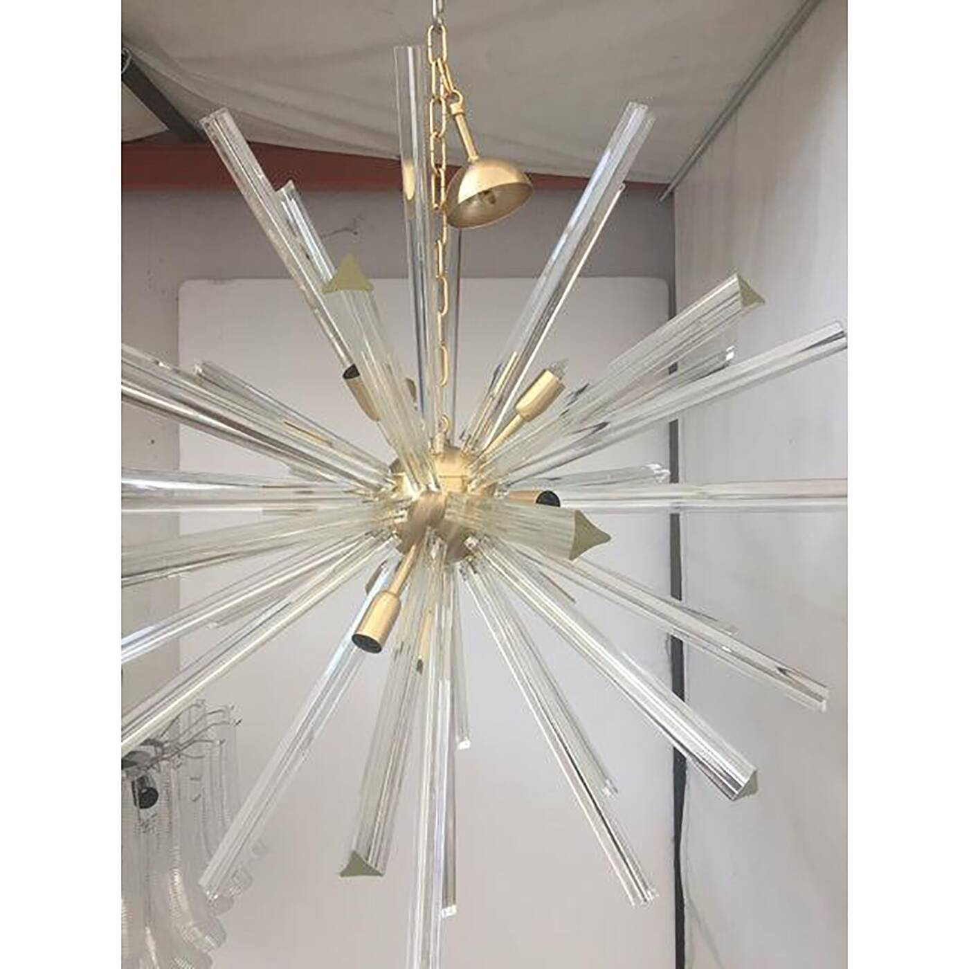 Contemporary Murano Style Glass Sputnik Chandelier