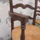 Paire de fauteuils rustique en chêne