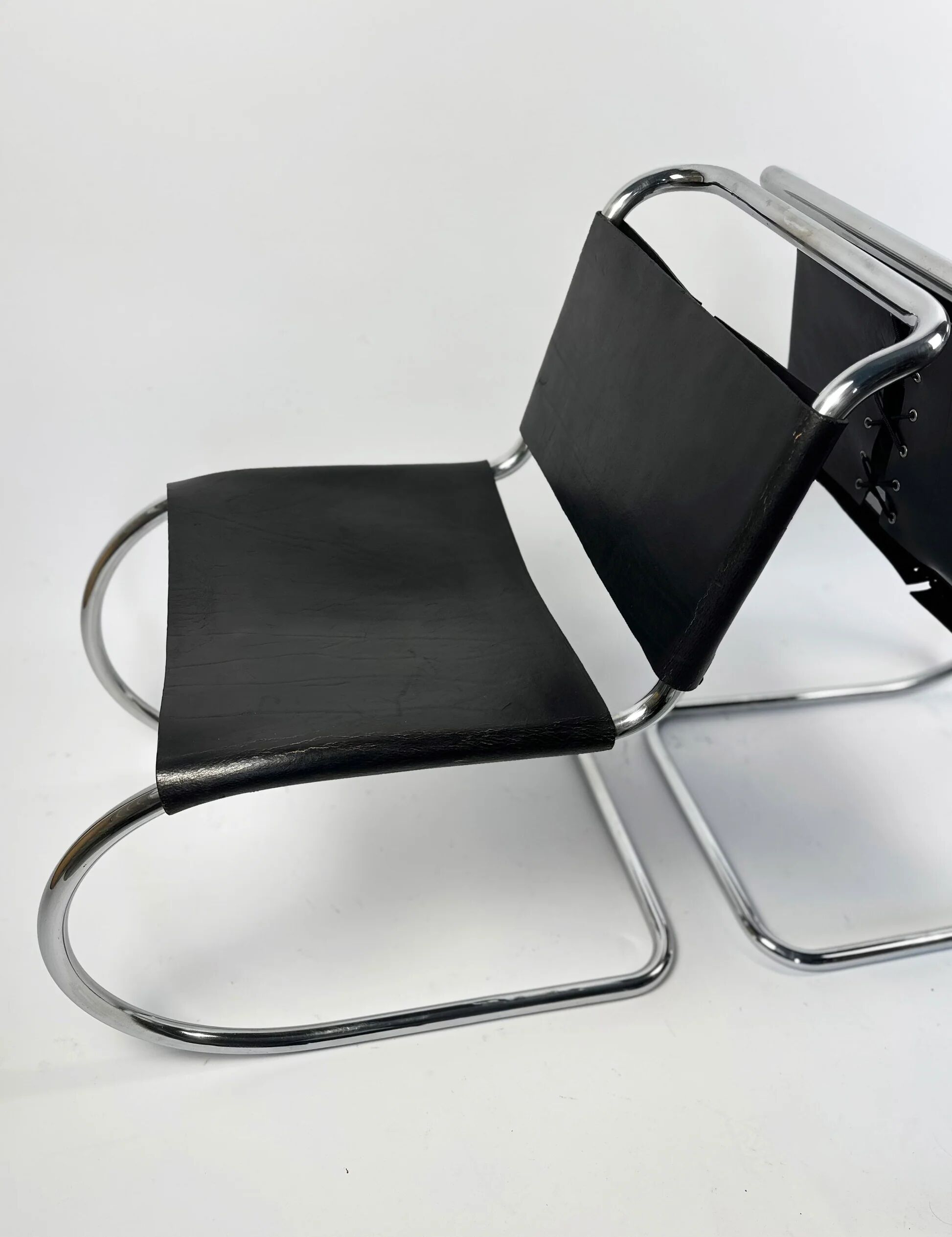 Pair of MR10 lounge chairs — Ludwig Mies van der Rohe, attributed to Knoll, circa 1970