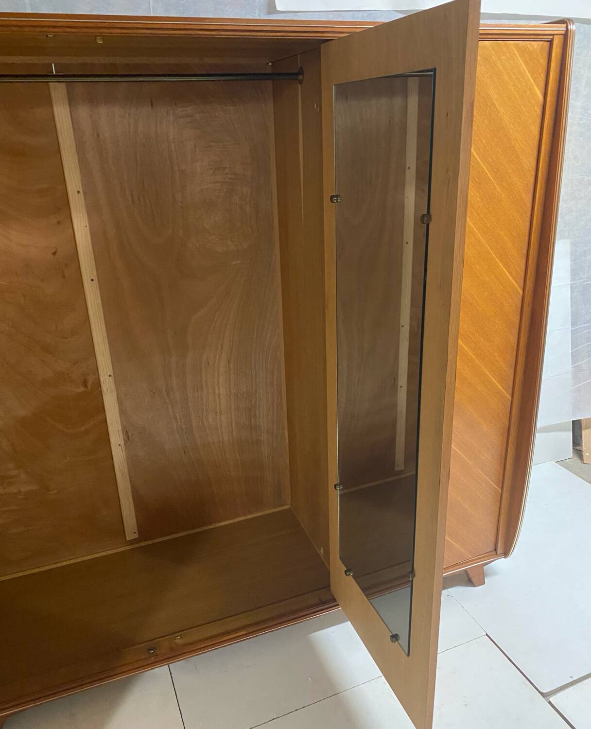 Vintage compass foot wardrobe