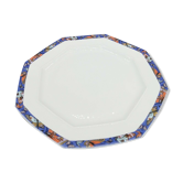 Limoges porcelain dish by Chastagner Harlequin décor