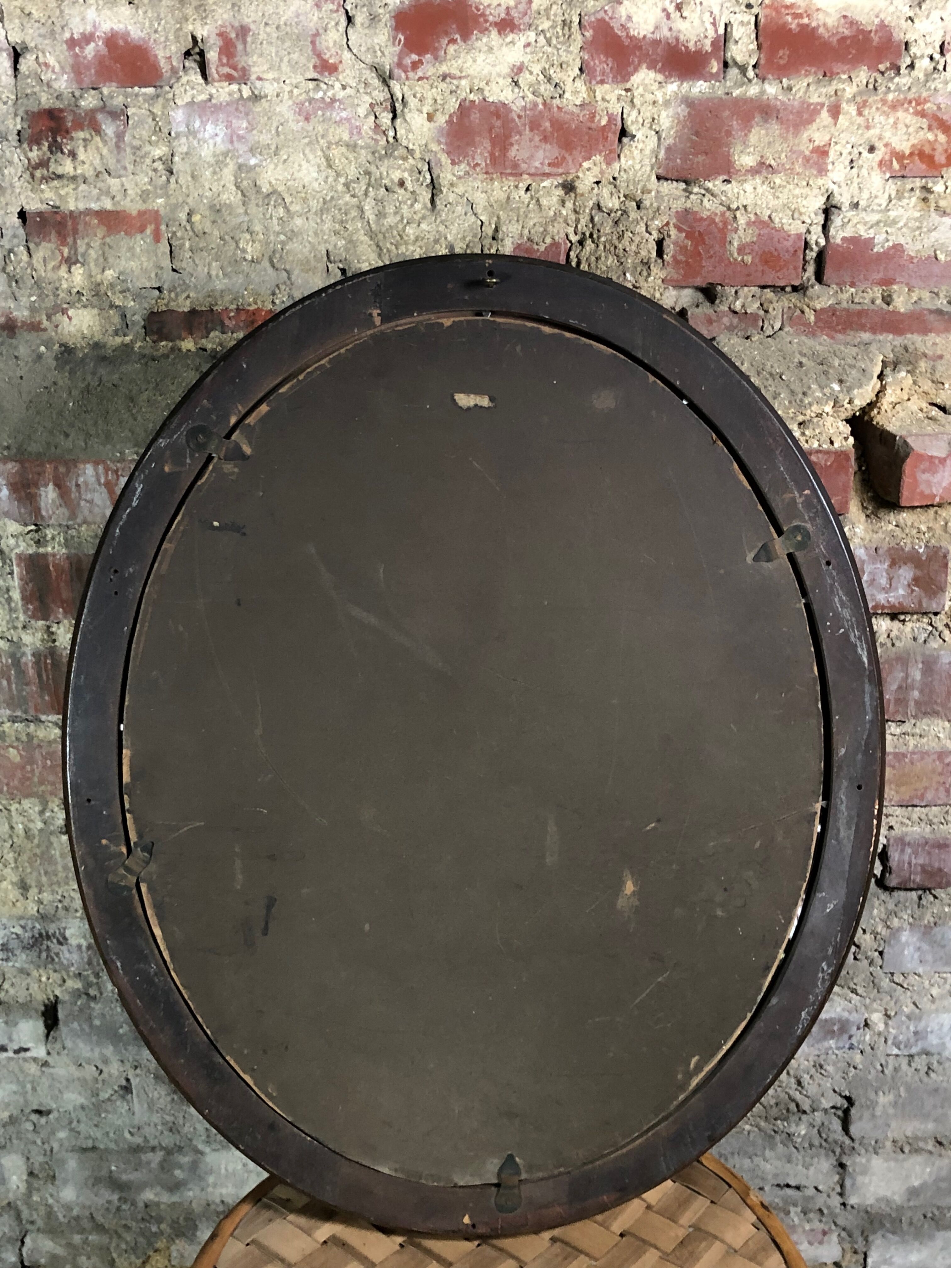 Painting / Pastel on cardboard "portrait of woman" framed under glass