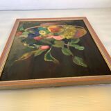 Still life painting oil on canvas signed