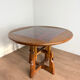 Height-adjustable table in oak and ceramic – Guillerme & Chambron, France