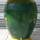 Ceramic lamp L. Drimmer with vase and matching plate.