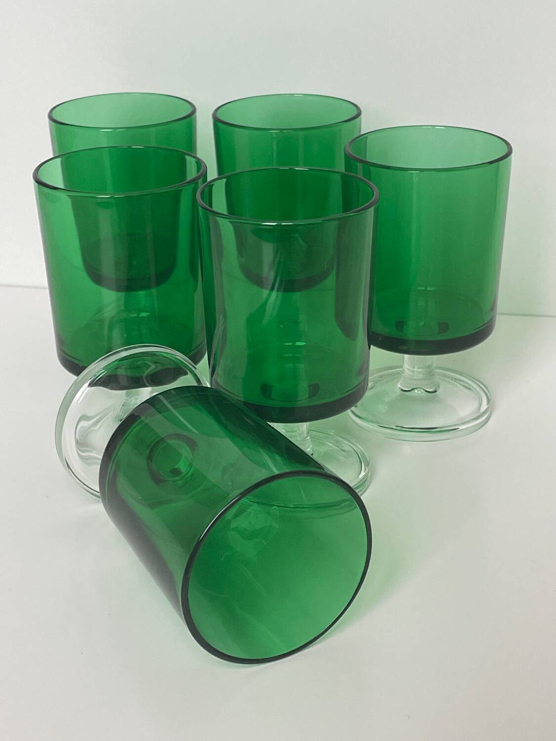Lot de 6 verres à pied Luminarc vintage