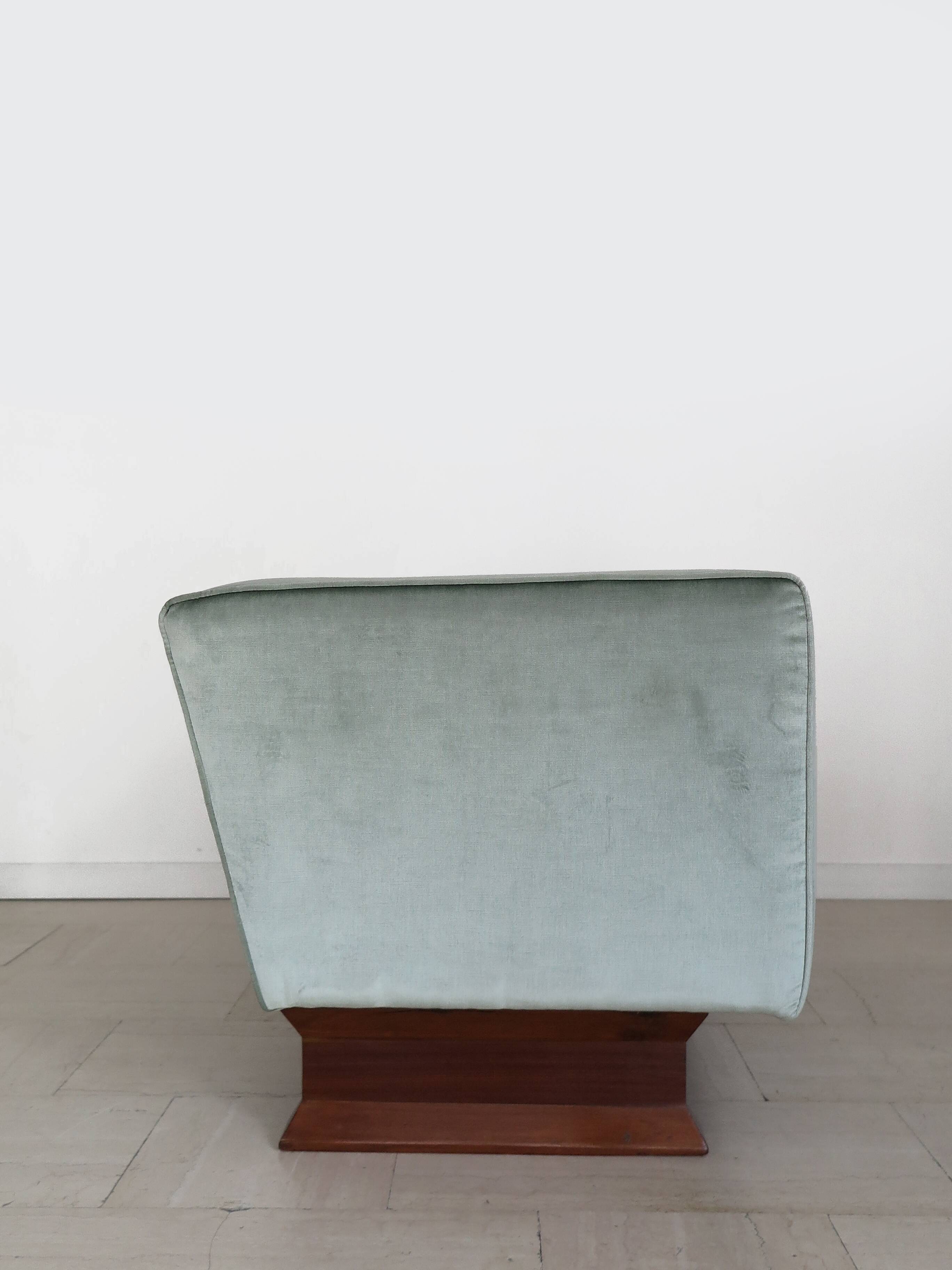 Canapé 2 places en velours Franco Albini pour Poggi, modèle DV33, Italie, années 1960.