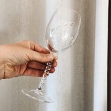 6 wine glasses in Cristal d'Arques model Épi Fleury