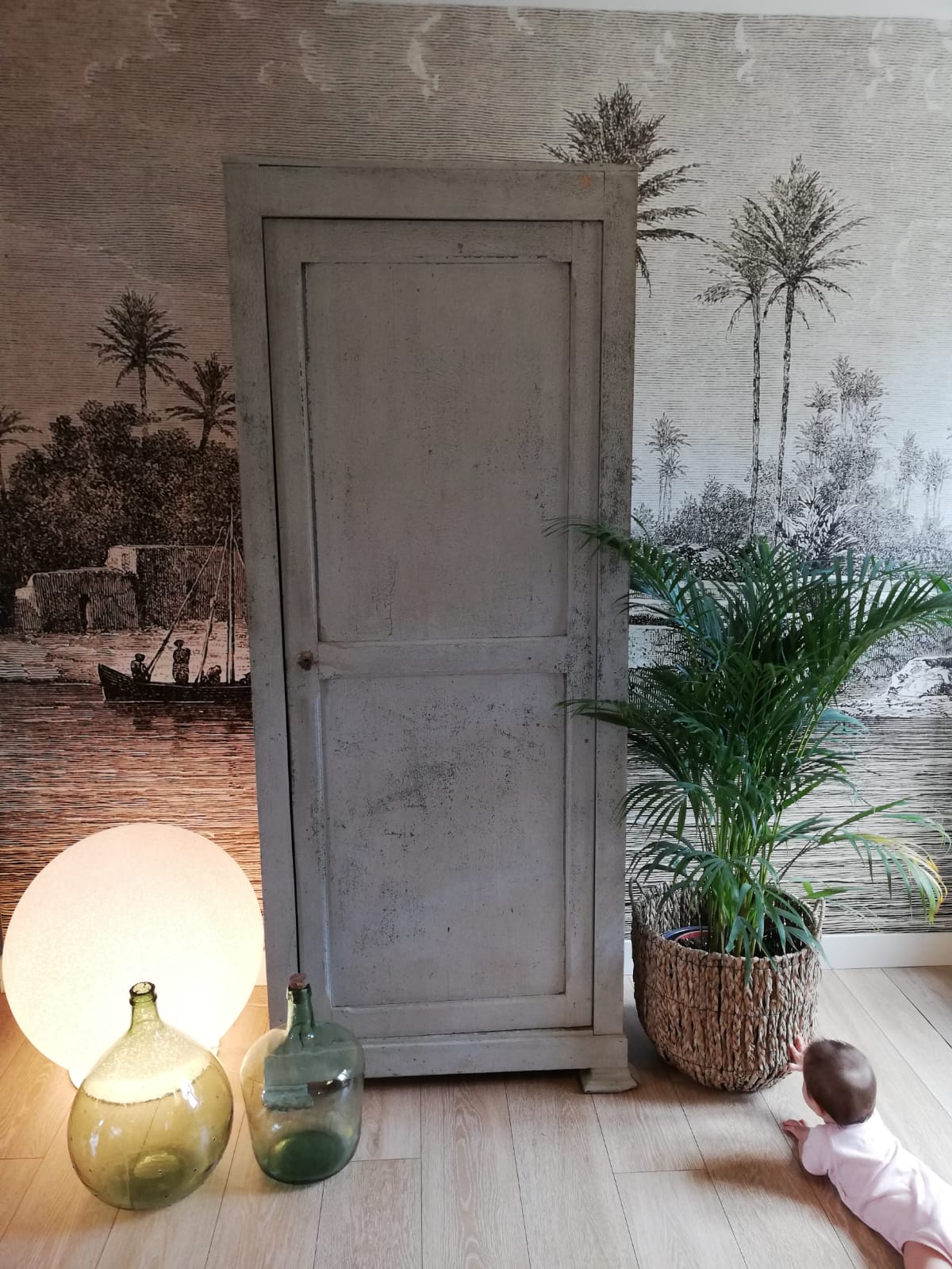 Old Parisian wardrobe 19th century