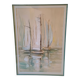 Marine Watercolor with 3 Boats
