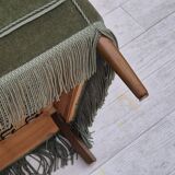 1970s, Danish armchair, velour, beech wood, original excellent condition.