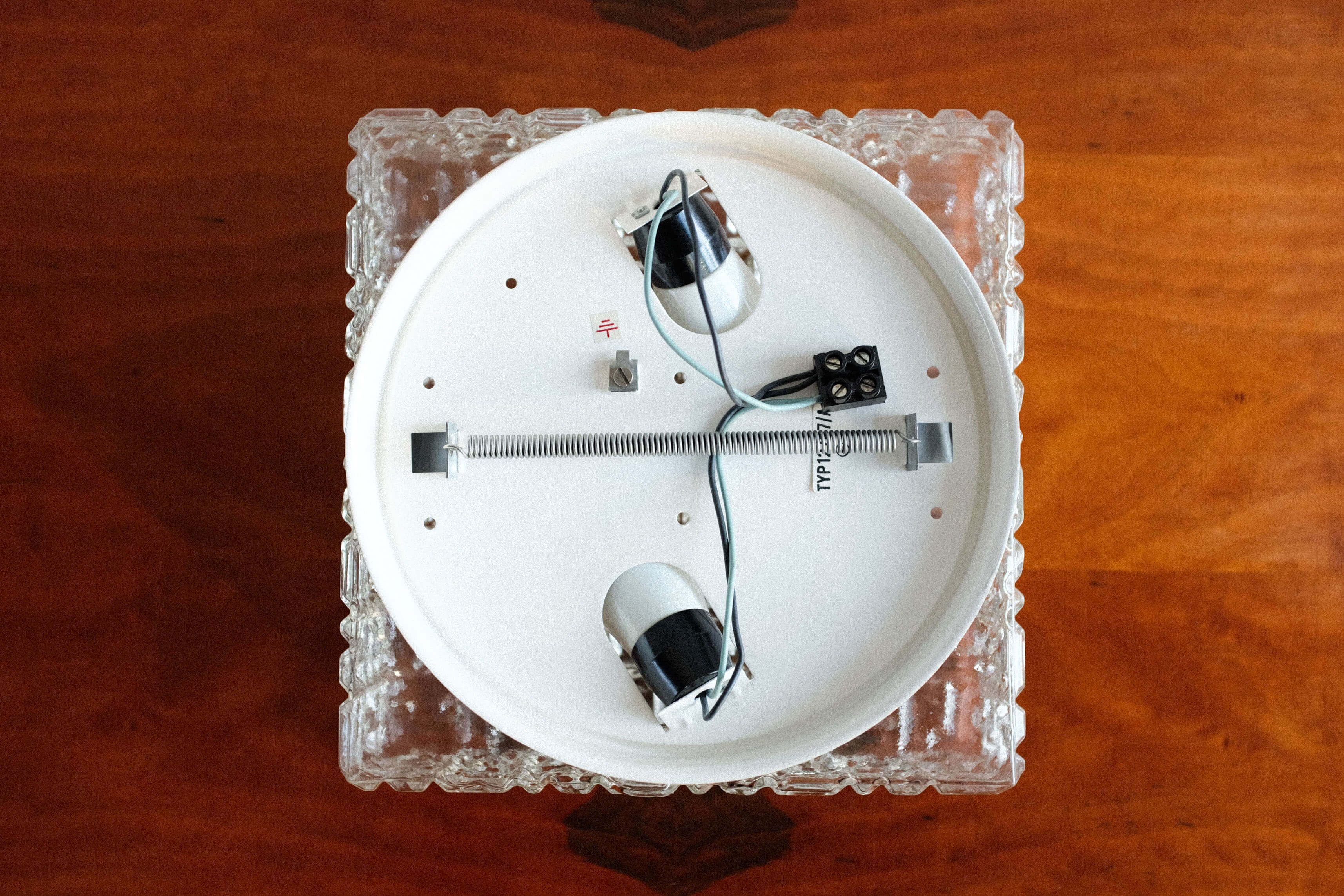 Czechoslovakian glass wall lamps by osvětlovací sklo, 1980s