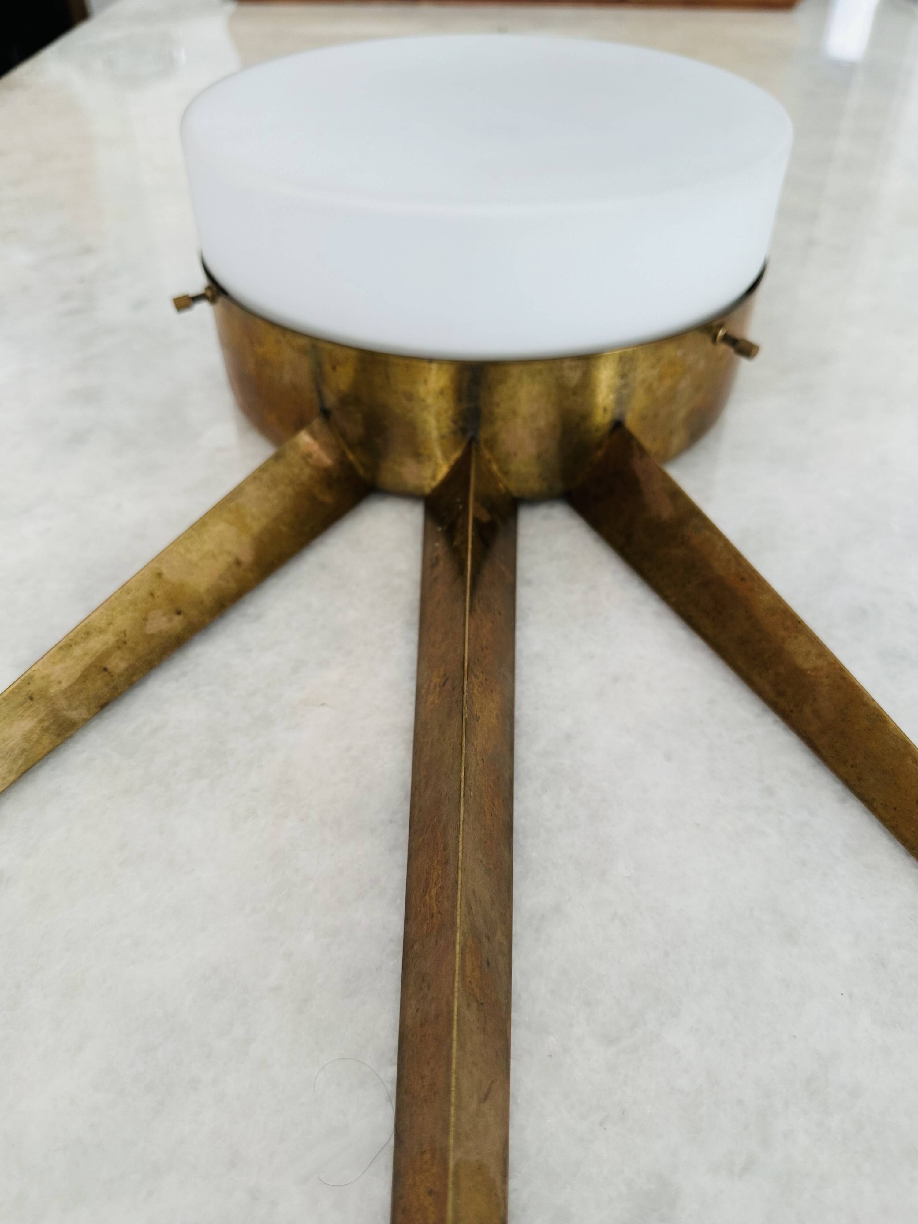 Gio Ponti Sun ceiling light produced by Arredoluce