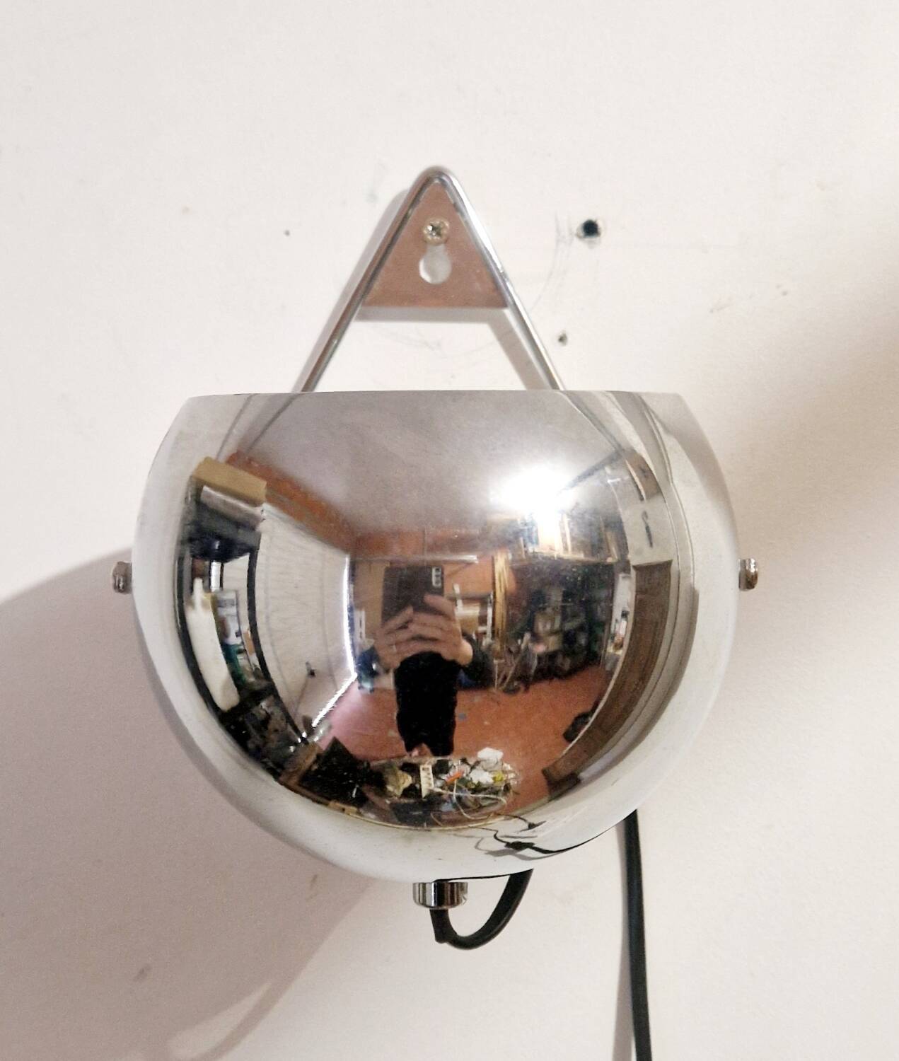 Vintage adjustable lamp - Space Age - Chrome metal - 1980s