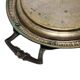 Antique Polish oval guilloché tray from Jarra, 1890s