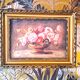 Painting jack watercolor still life france 1938 floral cup golden frame