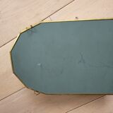 Glass and brass display shelf to install or hang