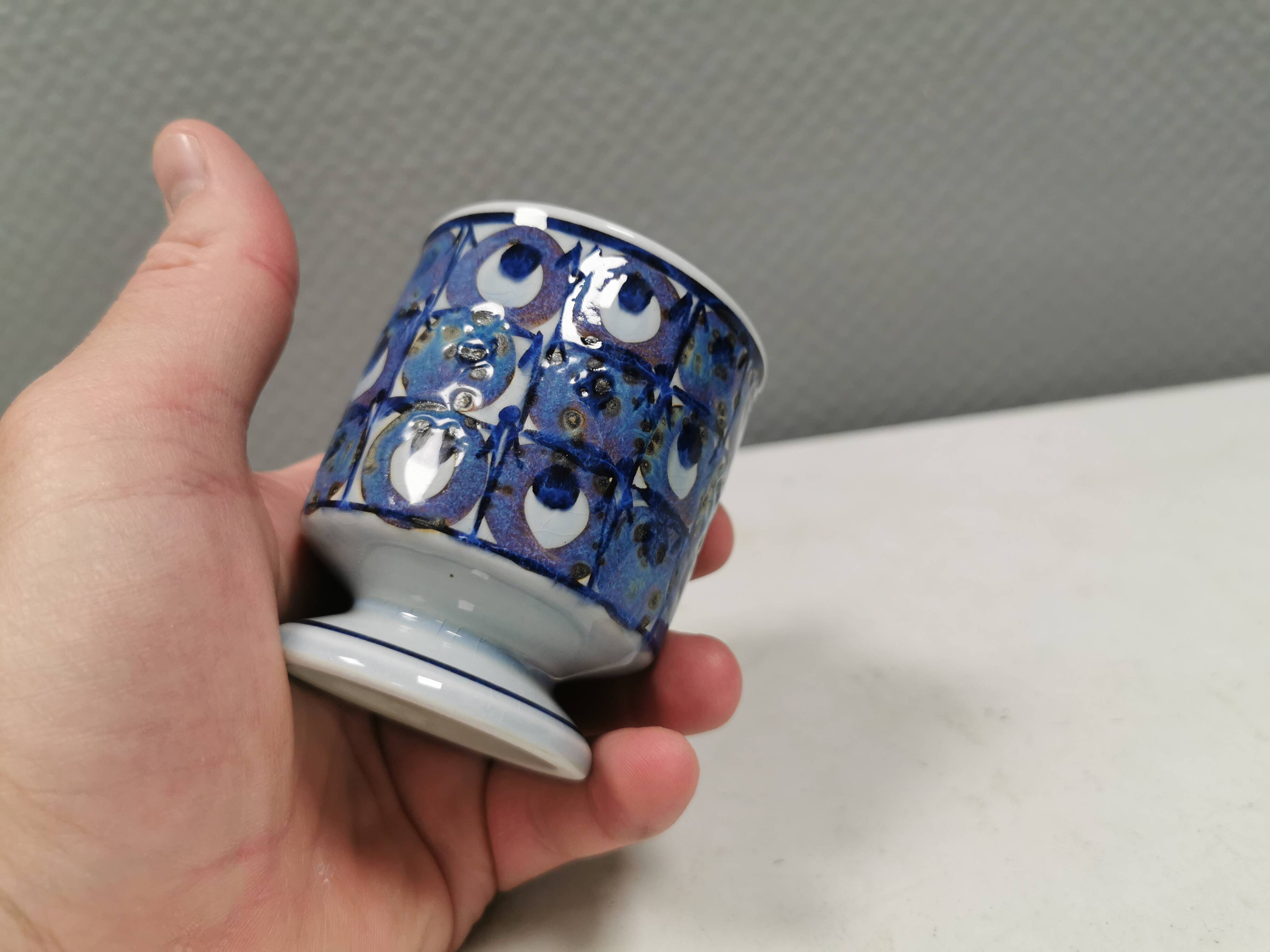 Decorated mug for Danish Aluminia 1950-60s