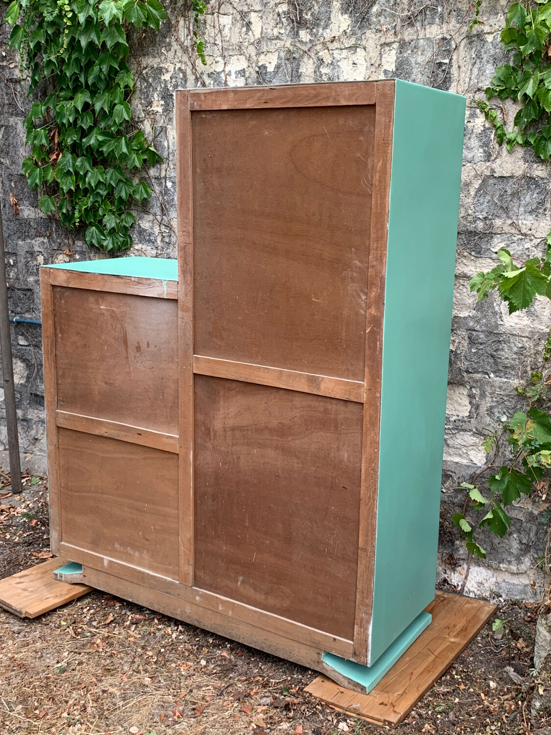 Asymmetrical Parisian art deco wardrobe 1940