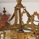 Antique French Louis XVI Style Glass and Bronze Pendant Lamp c. 1900