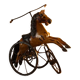 Ancien tricycle cheval miniature