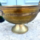 Swan Ice Bucket Brass French Vintage Footed Barware