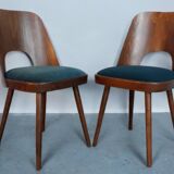 Set de 4 chaises en Noyer Oswald Haerdtl 1955