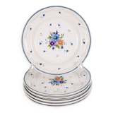 Lot de 6 assiettes à dessert, Provincial Bouquet 1987