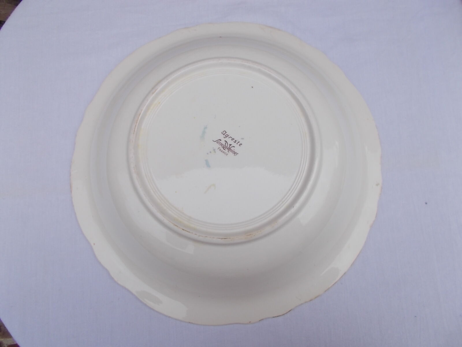 Hollow round plate Sarreguemines Agreste models