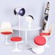 Mid-Century Aluminium Seating Set by Eero Saarinen, Germany, 1950s, Set of 5