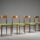 Set of 4 teak dining chairs by Lübke, 1960s
