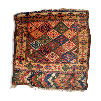 61cm x 61cm Kyrdish Persian carpet 1880 s