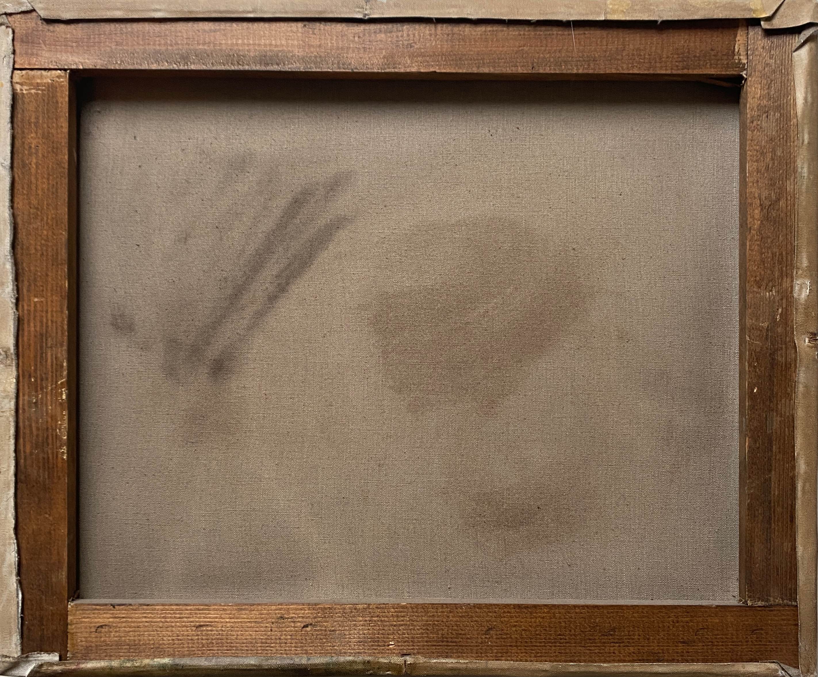 HST painting "The family walk" signed Dervin