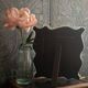 Miroir rectangulaire en verre de Murano aux fleurs bleues – Années 50