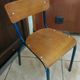 Desk desk desk table child school metal wood and vintage chair