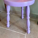 Lilac tripod stool