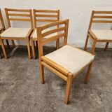Set of 6 Swedish chairs 1970