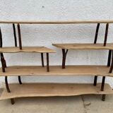 Shelf in solid cherry and chestnut