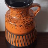 Large vintage Brutalist ceramic floor vase, 1970s