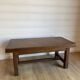 Grande table basse ancienne en bois massif - Esprit campagne chic
