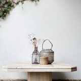 Travertine coffee table