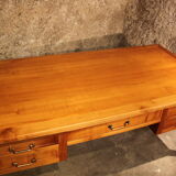 Louis XVI flat desk in solid cherry wood